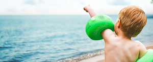 Ovale Grünflügel Schwimmflügel aus BIO-TPU für Fortgeschrittene ab 8 Monaten
