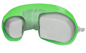Ovale Grünflügel Schwimmflügel aus BIO-TPU für Fortgeschrittene ab 8 Monaten